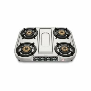 Preethi Stainless Steel 4 Burner Shine Gas Stove