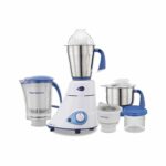 Preethi Blue Leaf Platinum MG 139 mixer grinder, 750 watt, 4 jars includes Super Extractor juicer Jar & Storage Air-Tight Container