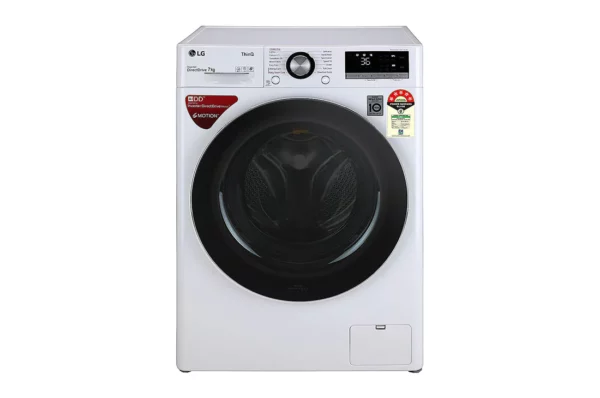 LG 7 Kg Front Load Fully Automatic Washing Machine with Steam & Turbo Wash (FHV1207BWW.ABWQEIL)