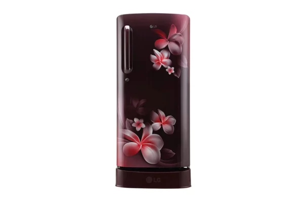 LG 190 litres 4 Star Single Door Scarlet Plumeria Refrigerator (GL-D201ASPY.ASPZEBN)