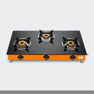 Preethi Sparkle Marigold 3 Burner Gas Stove