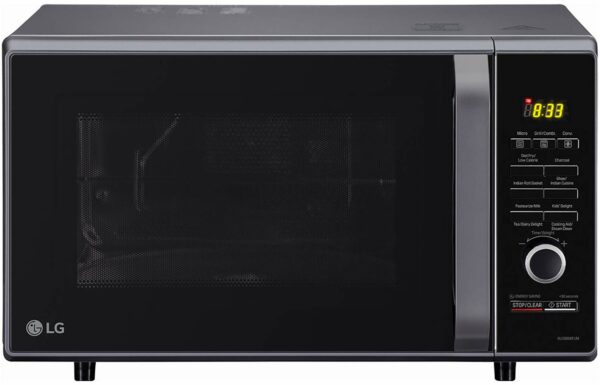 LG 28 L Charcoal Convection Microwave Oven, Black, With Starter Kit (MJ2886BFUM.DBKQILN)