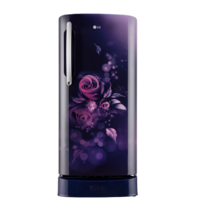 LG 201L, 5 Star, Smart Inverter Compressor, Smart Connect, With Base Stand Drawer, Blue Euphoria Finish, Direct Cool Single Door Refrigerator (GL-D211HBEZ.ABEZEBN)
