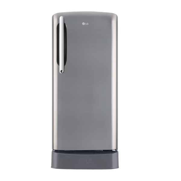 LG 201L, 5 Star, Smart Inverter Compressor, Smart Connect, With Base Stand Drawer, Shiny Steel Finish, Direct Cool Single Door Refrigerator (GL-D211HPZZ.APZZEBN)