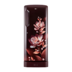 LG 224L Single-Door Refrigerator with Base Stand Drawer, Smart Inverter Compressor in Scarlet Marvel, 5 Star (GL-D241ASMU.DSMZEBN)