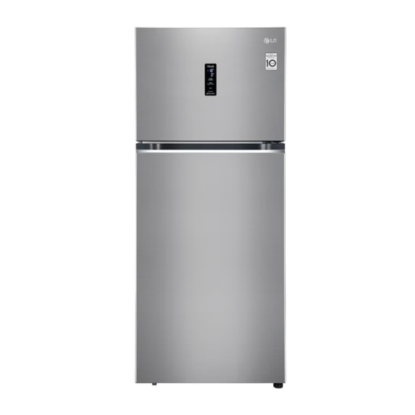 LG 398L, 3 Star, Smart Inverter Compressor, Convertible, Wi-Fi, Door Cooling™, Shiny Steel Finish, Frost-Free Double Door Refrigerator (GL-T422VPZX.EPZZEBN)