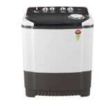 LG 8Kg Semi Automatic Top Load Washing Machine, Roller Jet Pulsator + Soak, Dark Gray (P8015SGAZ.ADGQEIL)