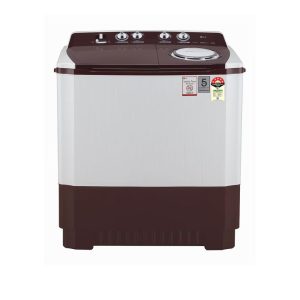 LG 10.5Kg Semi Automatic Top Load Washing Machine, Roller Jet Pulsator + Soak, Burgundy (P105ASRAZ.ABGQEIL)