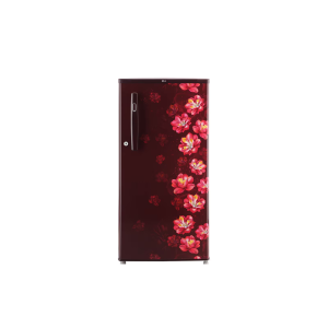 LG 185L, 1 Star, Scarlet Jasmine Finish, Direct Cool Single Door Refrigerator (GL-B199OSJB.BSJZEBN)