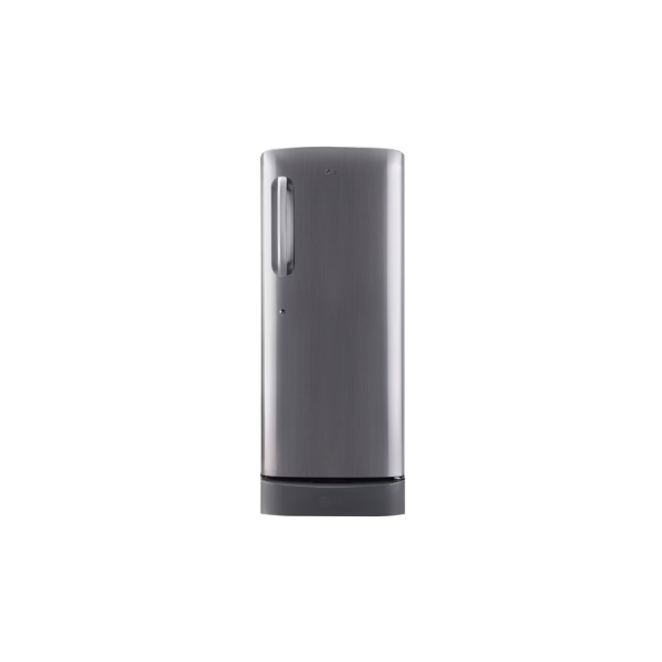 LG 224L Single Door Refrigerator with Base Stand Drawer, Smart Inverter Compressor, Shiny Steel (GL-D241APZU.DPZZEBN)