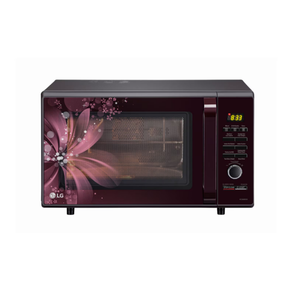 LG 28 L All-In-One Convection Microwave Oven with Diet Fry™, Roti Basket, Motorised Rotisserie, Autocook Menu, Black (MC2886BRUM.DBKQILN)