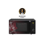 LG 28 L Charcoal Convection Microwave Oven with 271 Auto Cook Menu, Motorised Rotisserie, Floral Black (MJ2887BWUM.DBKQILN)
