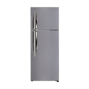 LG 308L, 2 Star, Smart Inverter Compressor, Door Cooling+™, Jet Ice , Smart Diagnosis™, Shiny Steel Finish, Frost-Free Double Door Refrigerator (GL-C322KPZY.APZZEBN)