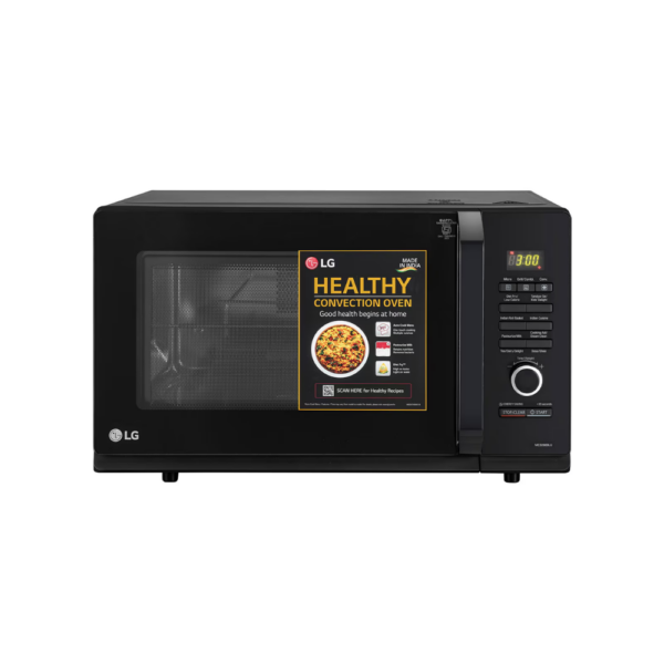 LG 32 L Microwave Oven with Stainless Steel Cavity, Diet Fry, Motorised Rotisserie, Diet Fry, Roti Basket, Black(MC3286BLU.DBKQILN)