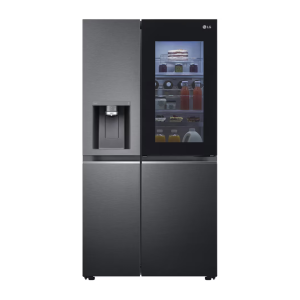 LG 630L, Side-by-Side Refrigerator, InstaView, Matte Black, 3 Star (GL-X257AMC3.DMCZEBN)