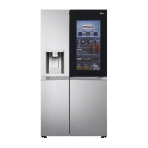 LG 630L Side-by-Side Refrigerator, InstaView, Noble Steel, 3 Star (GL-X257ABS3.DBSZEBN)