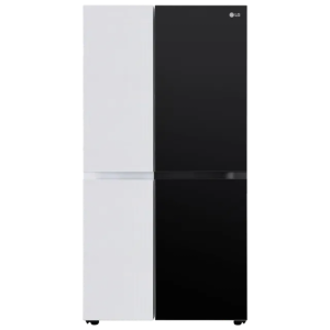 LG 650 Litres 3 Star Frost Free Side by Side Refrigerator with Anti Bacterial Gasket, Moon Knight (GL-B257DMK3.DMKZEBN)