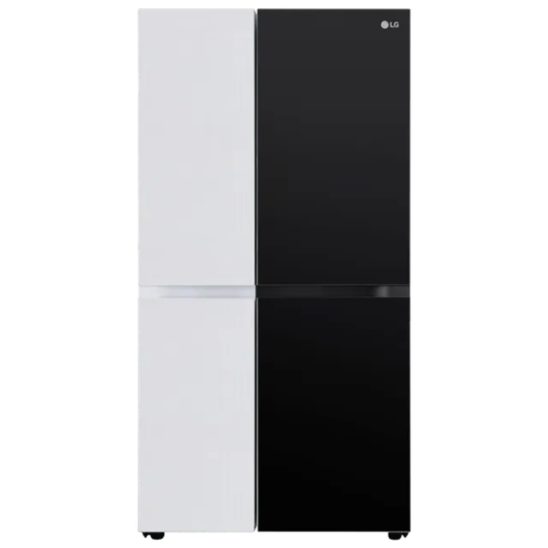 LG 650 Litres 3 Star Frost Free Side by Side Refrigerator with Anti Bacterial Gasket, Moon Knight (GL-B257DMK3.DMKZEBN)