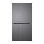 LG 650 Litres 3 Star Frost Free Side by Side Refrigerator with Anti Bacterial Gasket Moon Knight (GL-B257DMK3.DMKZEBN)