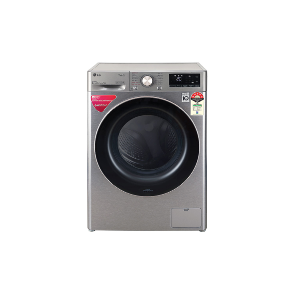 LG 7Kg Front Load Washing Machine, AI Direct Drive, Platinum Silver(FHV1207ZWP.APSQEIL)