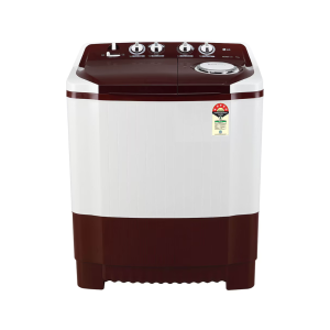 LG 8Kg Semi Automatic Top Load Washing Machine, Roller Jet Pulsator + Soak, Burgundy (P8035SRAZ.ABGQEIL)