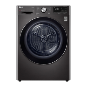 LG 9Kg Dryer, Dual Heat Pump, Black Steel (DHV09SWB.ABLQEIL)