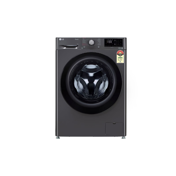 LG 9Kg Front Load Washing Machine, AI Direct Drive™, Middle Black(FHP1209Z5M.AMBQEIL)