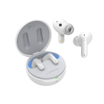 LG FP6W Active Noise Cancelling Earbuds, 22 Hrs Battery, UV Nano Case, 3D Sound Bluetooth Headset (White) (TONE-FP6W.CINDLLK)