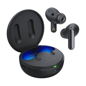 LG TONEFree FP6, Active Noise Cancelling Earbuds, 22 Hrs Battery, UV Nano Case, 3D Sound Bluetooth Headset (Black, True Wireless) (TONE-FP6.CINDLLK)