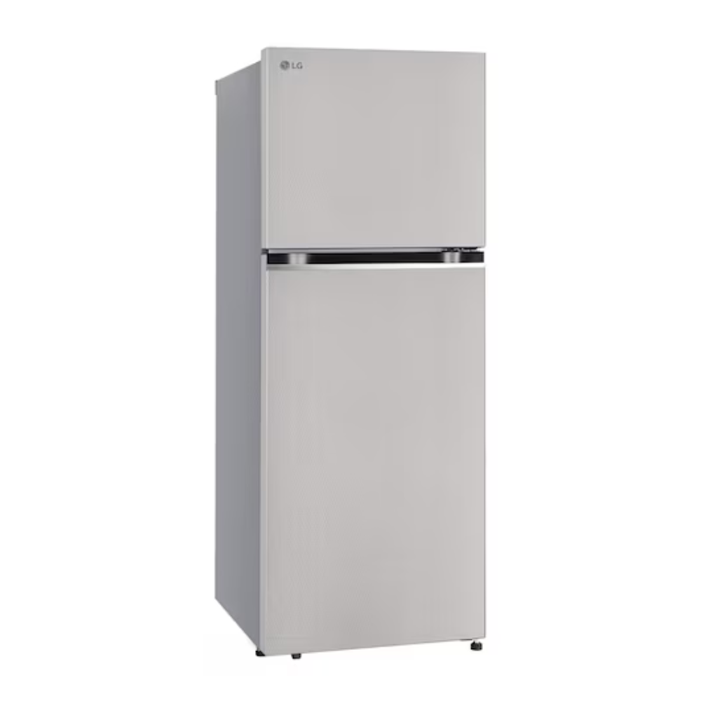 LG 343L Double Door Refrigerator, Smart Diagnosis, Dazzle Steel, 1 Star (GL-T3416NFDS.ADSZEBN)